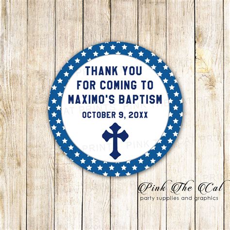 Printables Baptism Favors Stickers