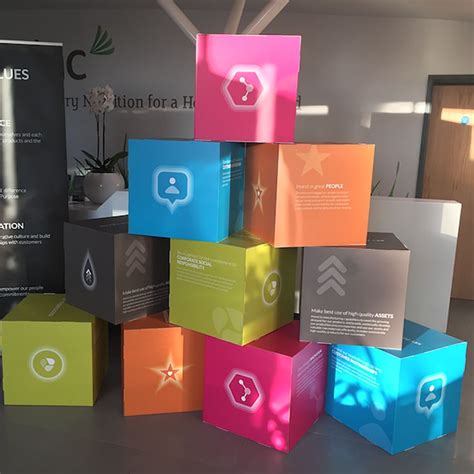 Printed Cardboard Display Cubes