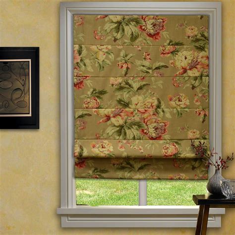 printed fabric roman shades