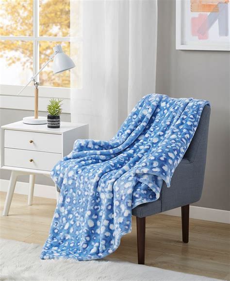 Printed Plush Throw Created For Macy S
