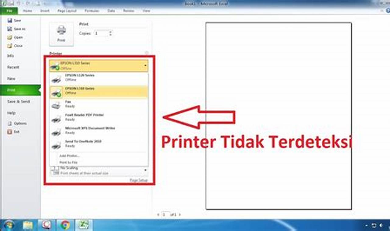 Temukan Solusi Tepat: Printer Tidak Terdeteksi di MS Excel