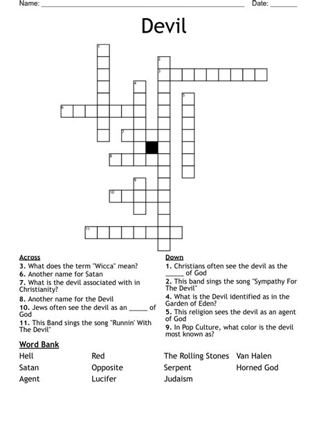 Printer's Devil Crossword Clue