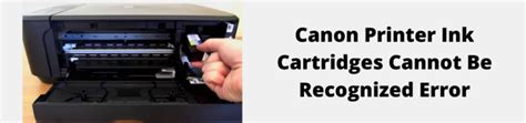 Printer Canon MP258 cartridge not recognized