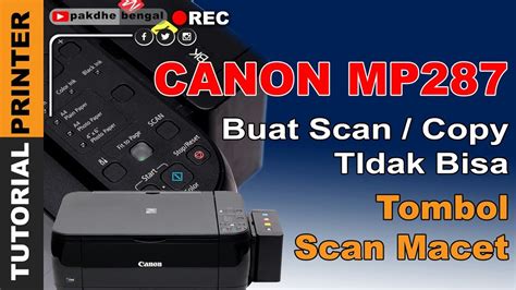 Penyebab Printer Canon MP287 Tidak Bisa Scan