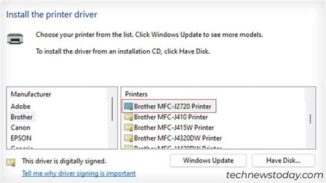 Printer Driver Installation