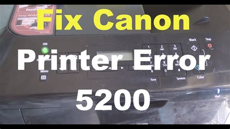 Printer Error Code 5200 Canon