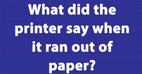 Printer Ink Jokes