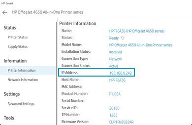 Printer Ip Address Hp