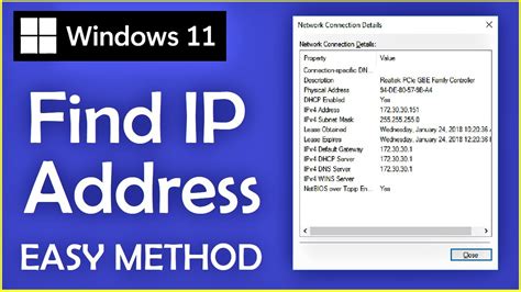 printer ip address lookup windows 11