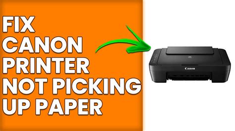 Printer Not Picking Up Paper Canon