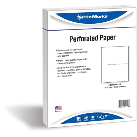 Printer Paper With Perforation