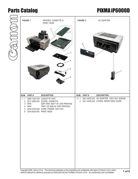 Printer Parts Catalog