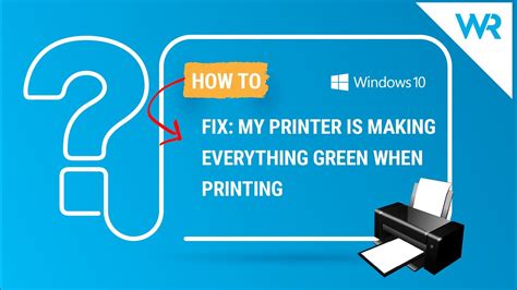 Printer Printing Green Instead Of Red