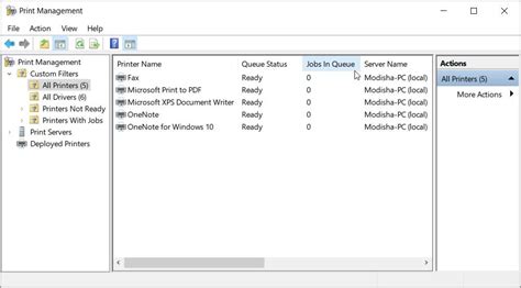 Printer Queue On Print Server
