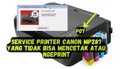 printer tidak bisa mencetak