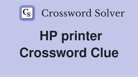 Printer Tray Abbreviation Crossword