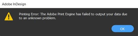 Printing Error The Adobe Print Engine