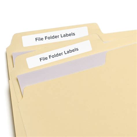 Printing File Folder Labels In Word