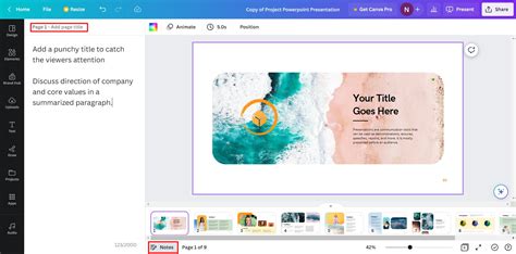 Printing Notes In Canva