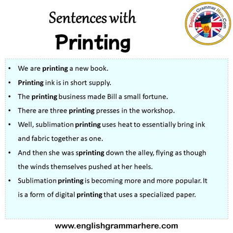 Printing Press In A Sentence Example