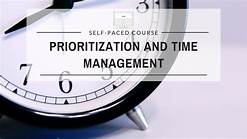 prioritization and time management
