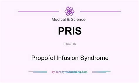 pris medical abbreviation propofol