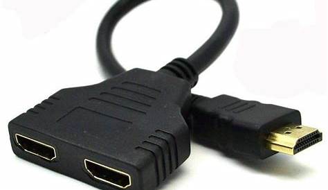 INECK® Prise HDMI 1 mâle vers Double HDMI 2 femelle Y