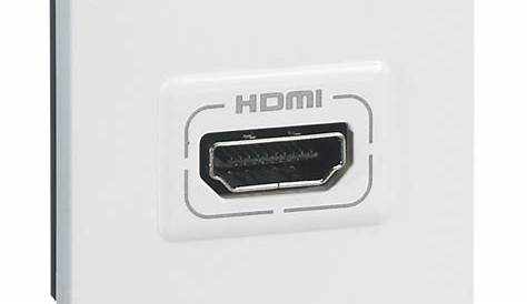 Prise Hdmi Legrand s Audio Vidéo HDMI Type A à Visser Mosaic 64,..