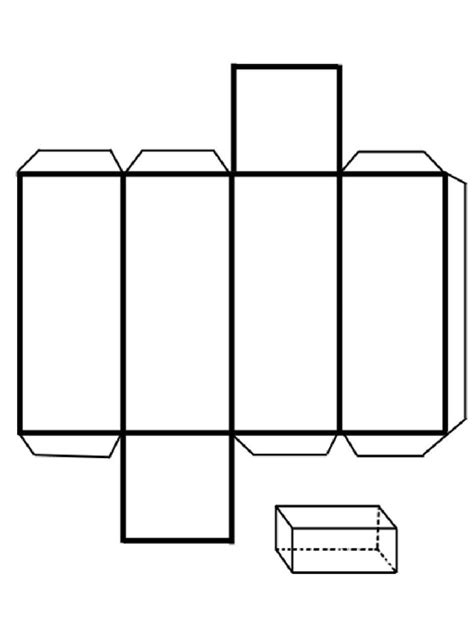 Tiempo de Tareas Prisma rectangular para imprimir y armar