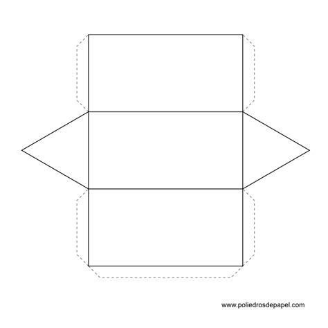 Tiempo de Tareas Prisma Triangular para Imprimir y armar