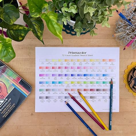 Prismacolor Color Chart 72