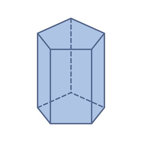 Pentagonal prism Royalty Free Vector Image VectorStock