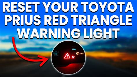 prius red triangle warning light