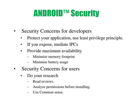 Privacy and Security Concerns with Application Messages on Android