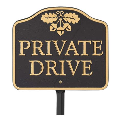 HYKO 6 in. x 14 in. Plastic Private Drive Sign23007 The Home Depot