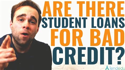 private student loans for bad credit