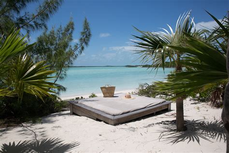 private beach relaxation