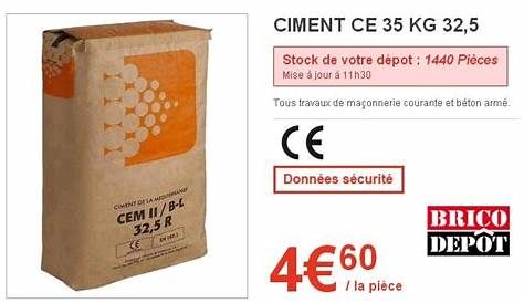 CIE DES CIMENTS BELGES FRANCE Ciment CPRO+ CEM II/ALL