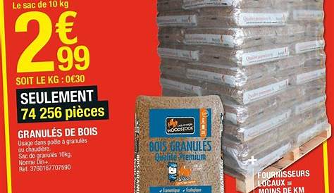 promotion Brico Depot Granulés de bois Produit Maison