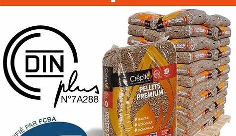 Granulés / pellets de bois DIN+ Pelleo en sac de 15Kg