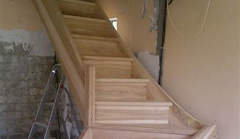 Escalier bois sur mesure double quart tournant