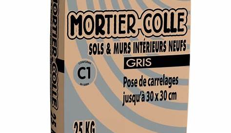 Mortier colle express gris PRB, 10kg Leroy Merlin
