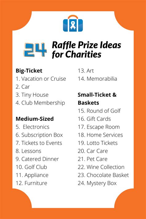 prizes for a raffle