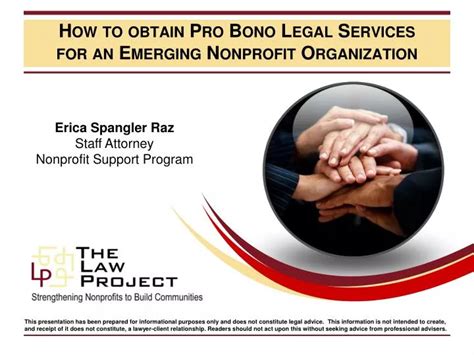 pro bono services
