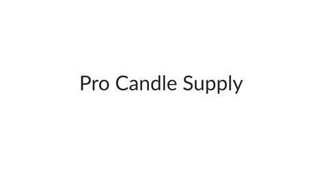 Pro Candle Supply Coupon Code
