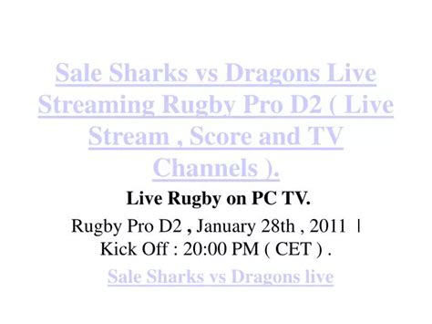 pro d2 live streaming