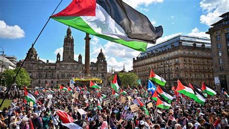pro palestine protest in glasgow