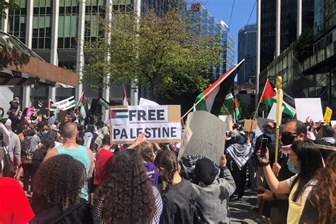 pro palestinian rally vancouver