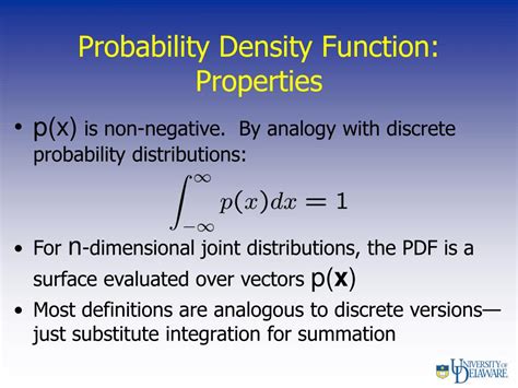 probability density function properties