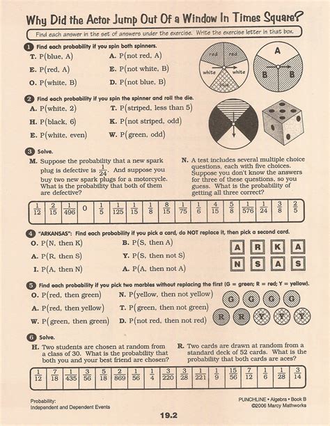 probability of compound events worksheet with answers pdf grade 10